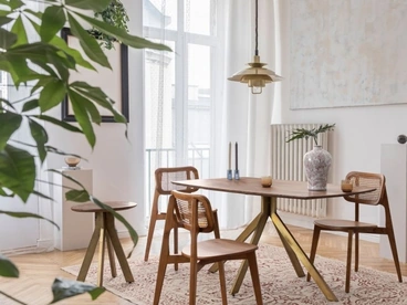 Sedia in legno e Rattan Abby di Bizzotto