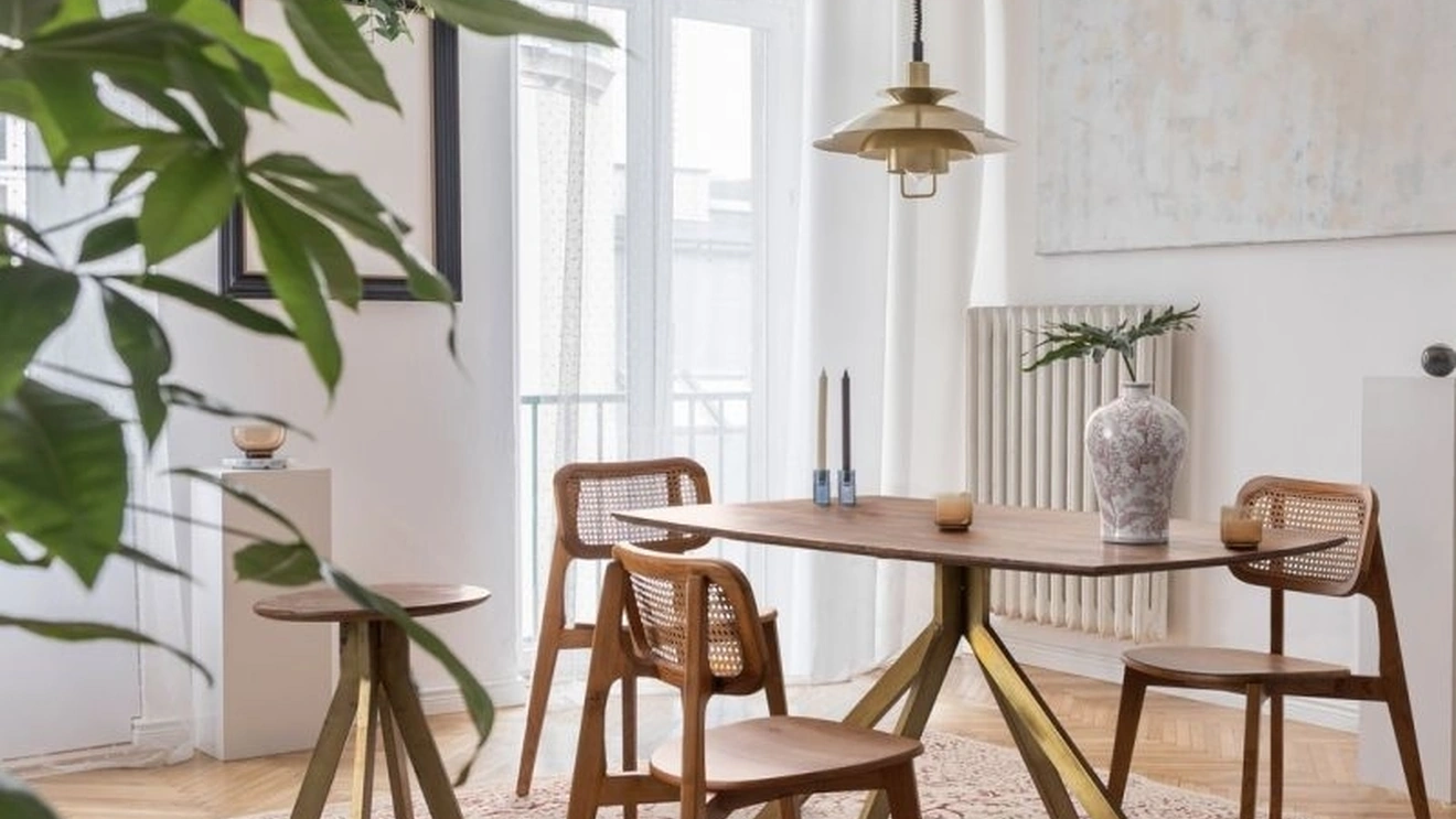 Sedia in legno e Rattan Abby di Bizzotto