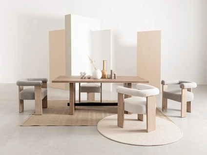 Sedia Agape in legno e tessuto di Bizzotto