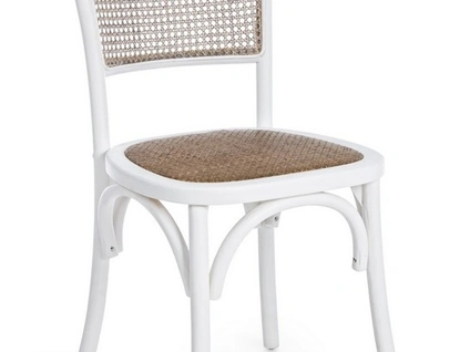 Sedia in legno e rattan Carrel di Bizzotto