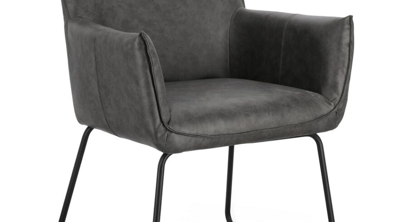 Sedia Evelyn in pelle di Bizzotto