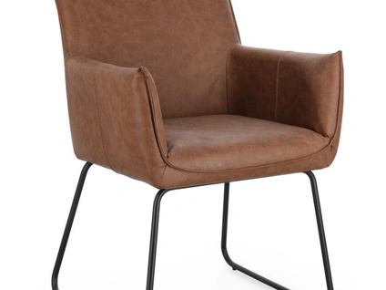 Sedia Evelyn in pelle di Bizzotto