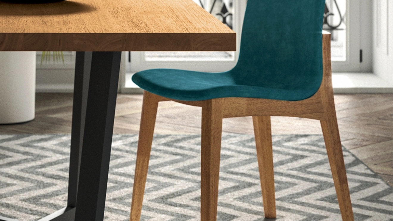 Sedia Mabel in tessuto di FGF Mobili