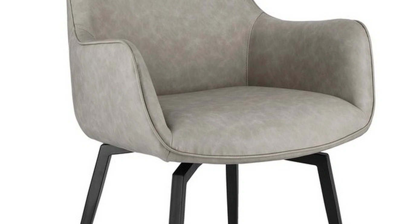 Sedia in ecopelle Lawrence di Bizzotto