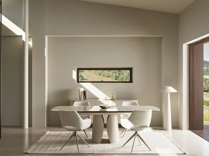 Tavolo allungabile Ardis in ceramica effetto onice di Bizzotto