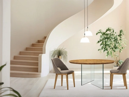 Tavolo tondo Ghost di FGF Mobili