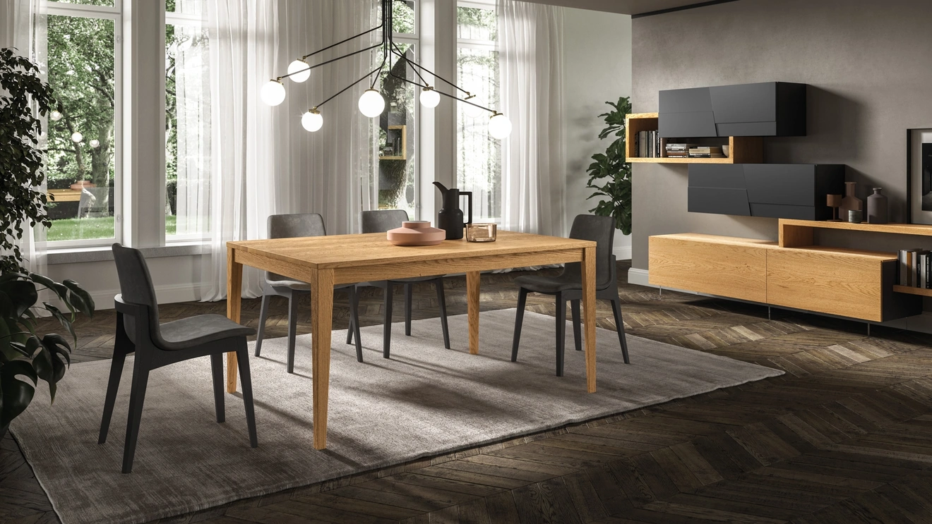 Tavolo allungabile in rovere Loom di FGF Mobili