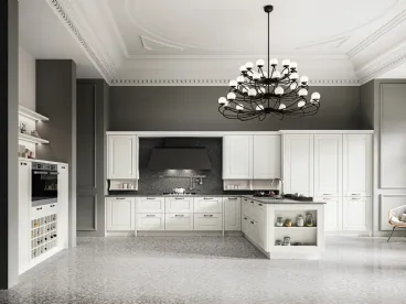 Cucina Classica Asolo 03 con penisola di Arredo3