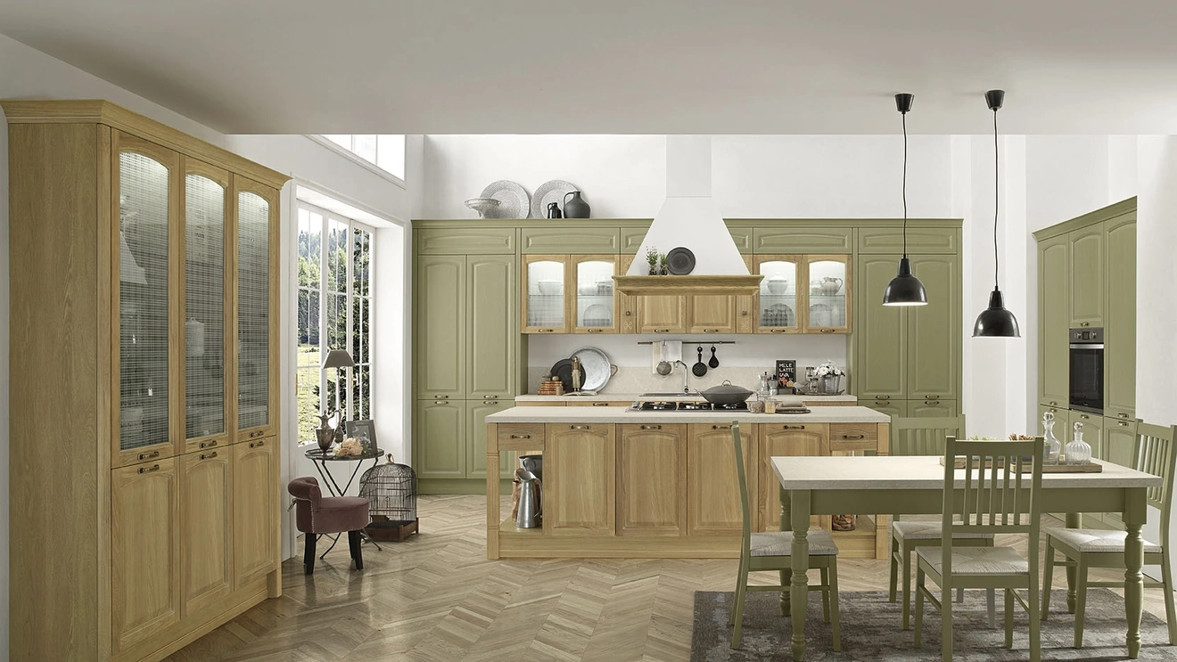 Cucina Classica con isola Mida 08 di Colombini Casa Artec