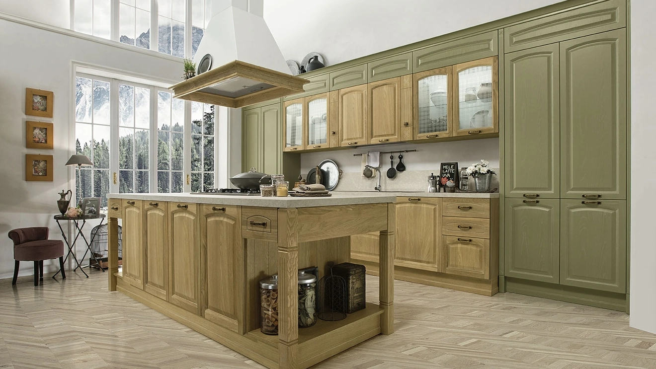 Cucina Classica con isola Mida 08 di Colombini Kitchen