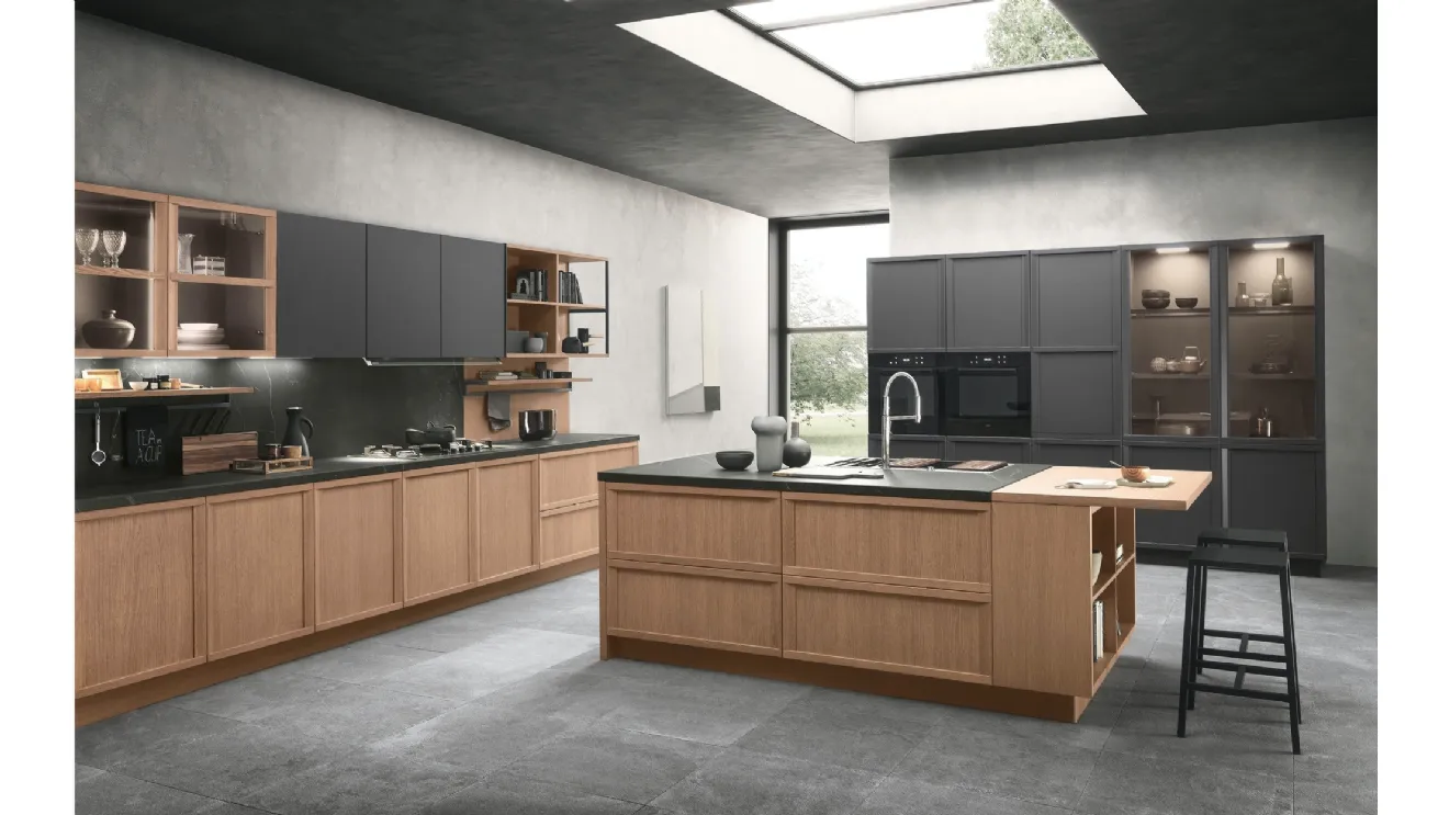 Cucina Classica Newport v5 in Rovere Barrique di Stosa