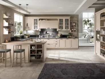 Cucina Classica Virginia Soft Beauty in Cipria opaco di Stosa