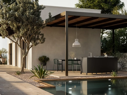 Cucina Moderna outdoor in alluminio Aura 02 di Arredo3