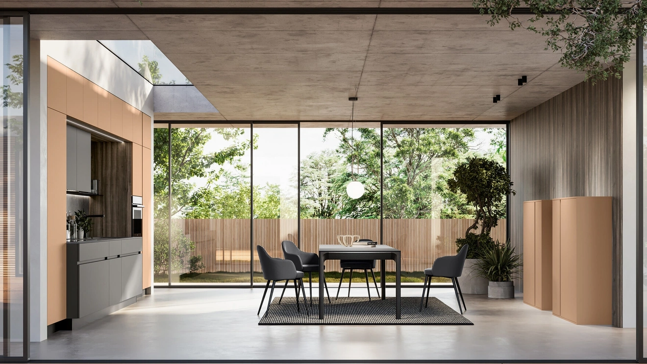 Cucina Moderna lineare in laccato Cloe di Arredo3