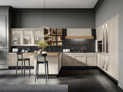 Cucina Moderna Frida 04 con penisola di Arredo3
