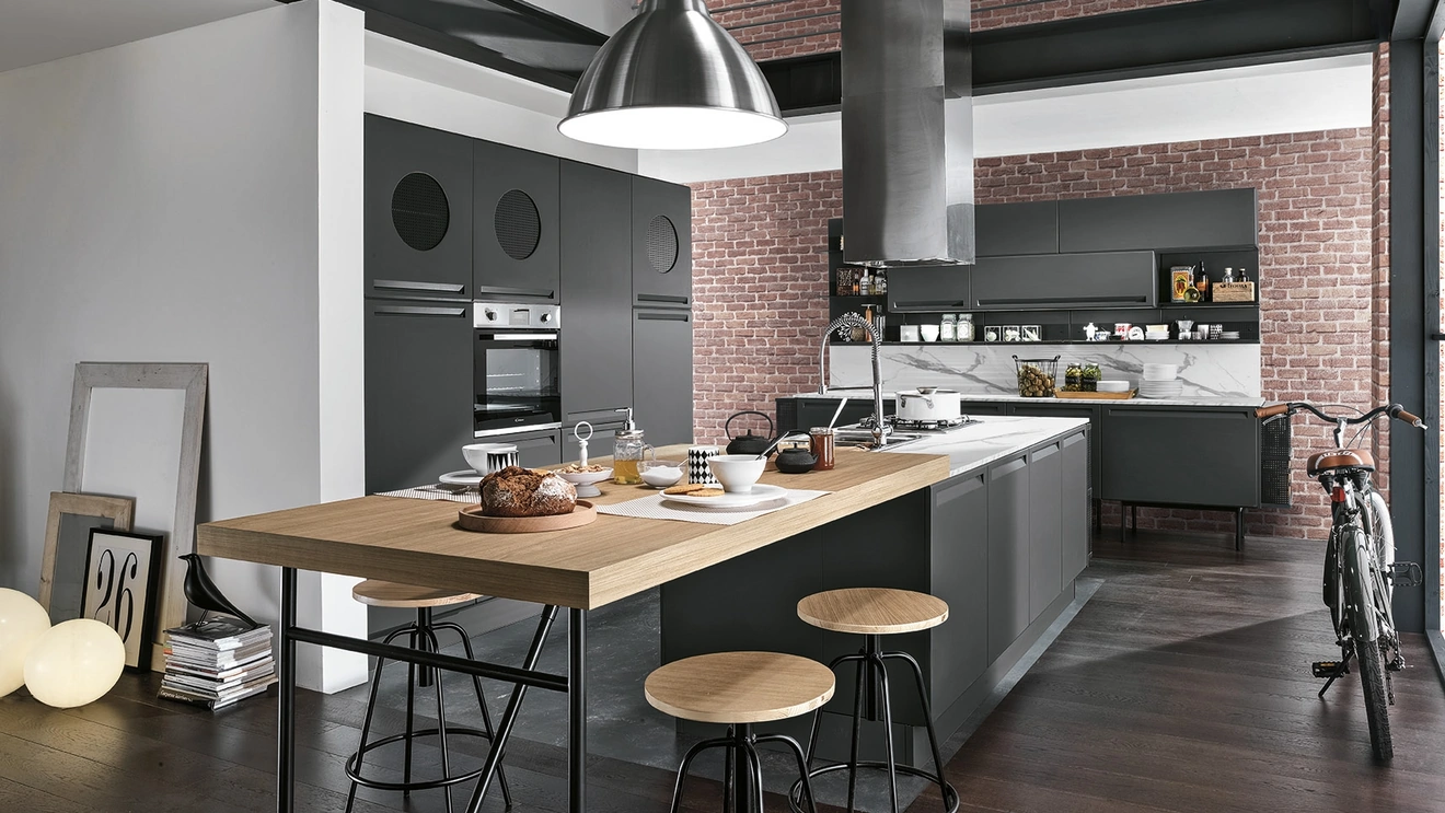 Cucina Moderna con isola Isla 01 di Colombini Casa Artec