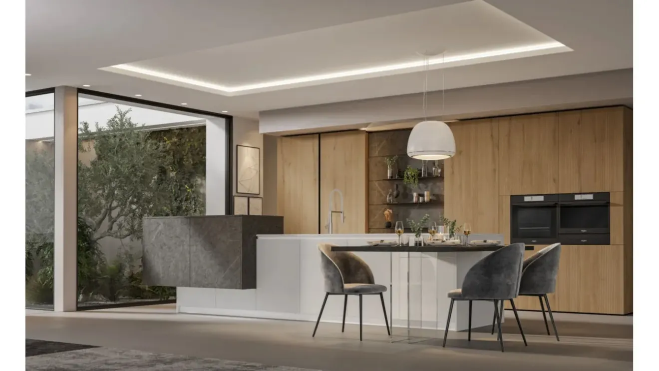 Cucina Moderna con isola Loft 2|2 02 di  Arrex