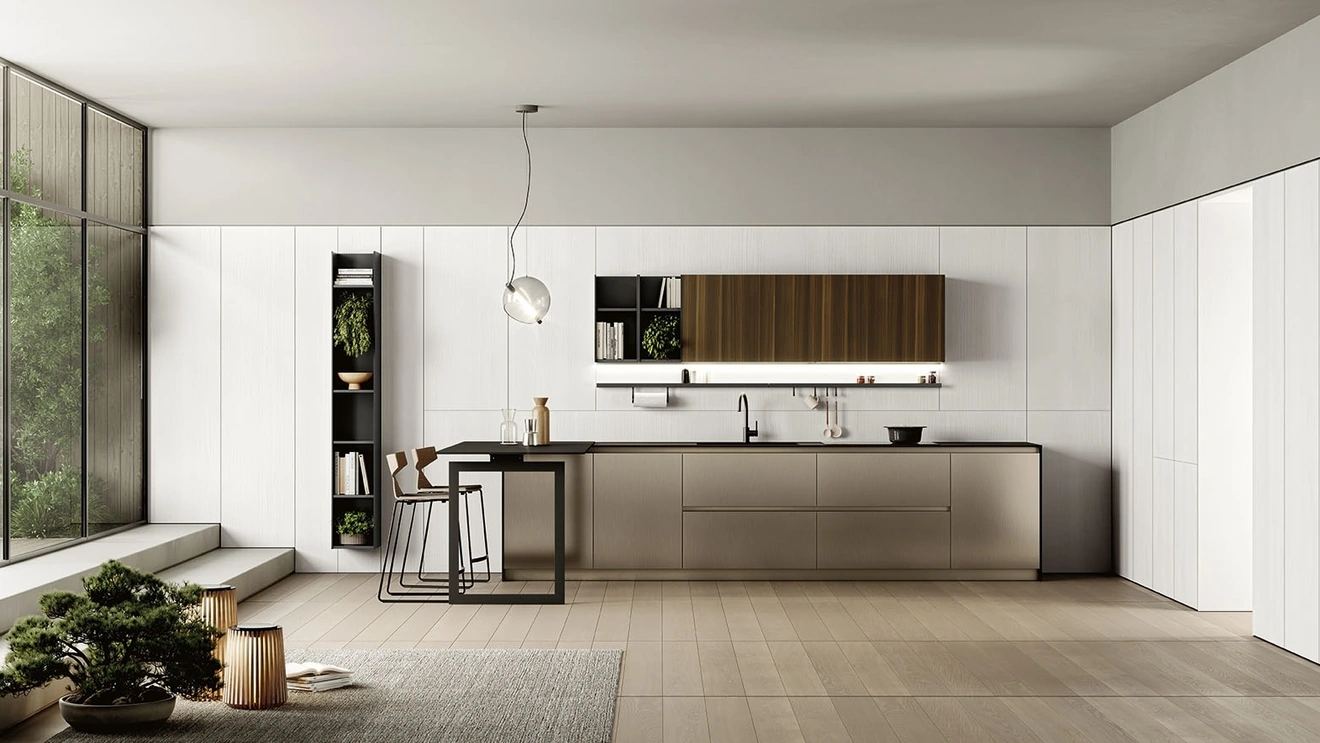 Cucina Moderna con penisola Lungomare 05 di Colombini Kitchen