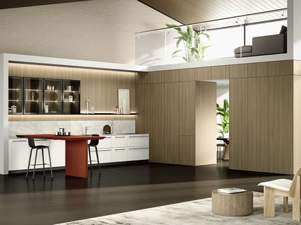 Cucina Moderna con penisola Lungomare 08 di Colombini Kitchen