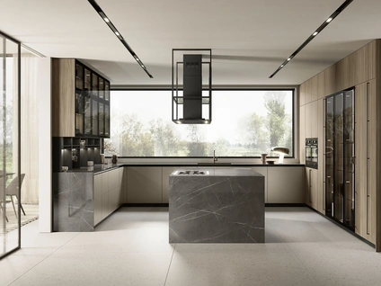 Cucina Moderna con isola Lungomare Plus 07 di Colombini Kitchen