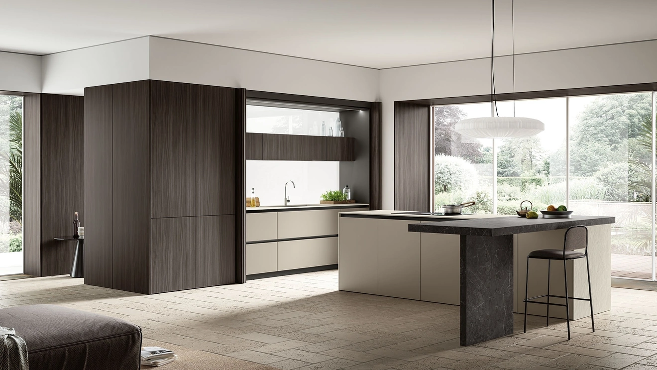Cucina Moderna con isola Lungomare Plus 08 di Colombini Kitchen