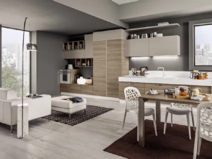 Cucina Moderna lineare Mango in Frassinato Style e Samoa di Arrex