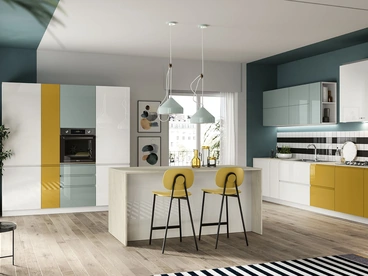 Cucina Moderna con isola Pura 03 di Colombini Casa Artec