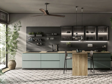 Cucina Moderna con penisola Pura 05 di Colombini Casa Artec