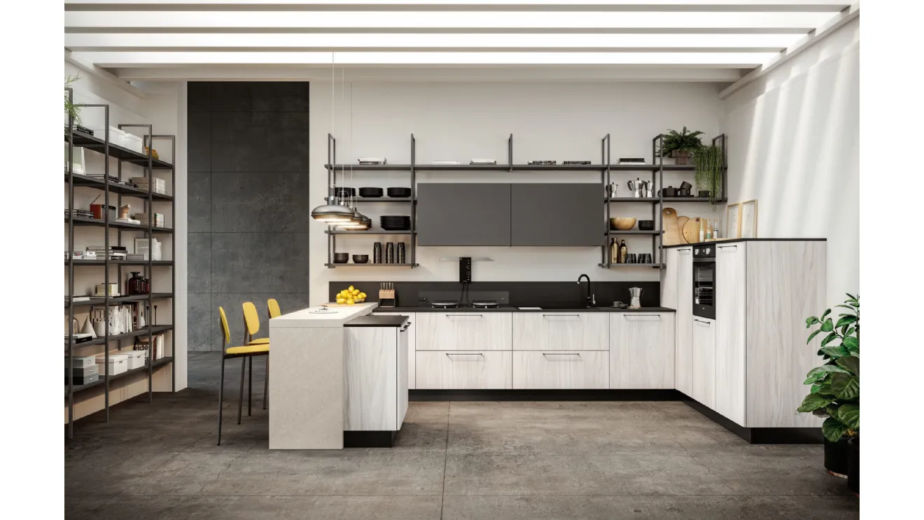 Cucina Moderna Quadra 05 di Colombini Casa Artec