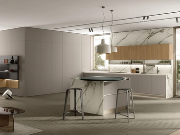 Cucina Moderna con isola Segno 04 di Colombini Casa Artec