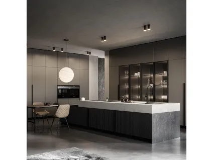 Cucina Moderna Tratto 10 n 01 con isola di Arredo3