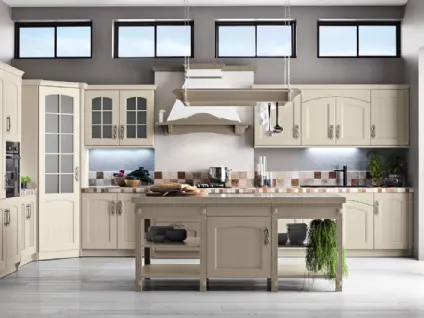 Cucina Shabby Chic angolare Morgana Decapé Ecru di Arrex