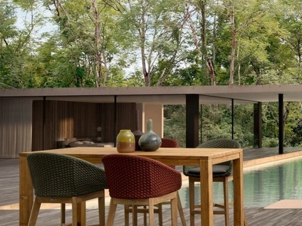 Tavolo Maricruz in teak riciclato di Bizzotto
