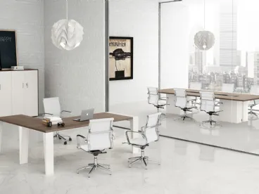 Scrivania Direzionale GO 04 in melaminico e laccato di Colombini Office