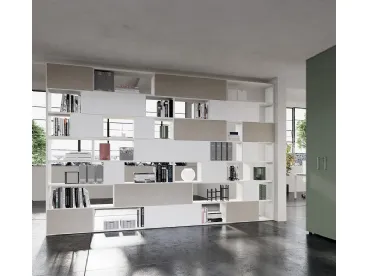 Libreria divisoria in laccato opaco e melaminico di Colombini Office