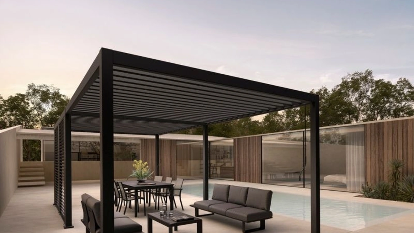 Pergola Ocean Antracite a isola di Bizzotto